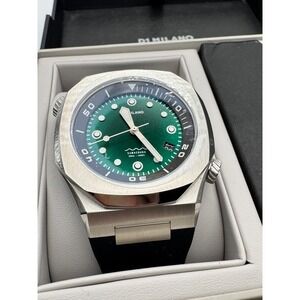 D1 Milano Subacqueo Automatic Dive Watch Green Dial 300m Stainless Steel Unworn
